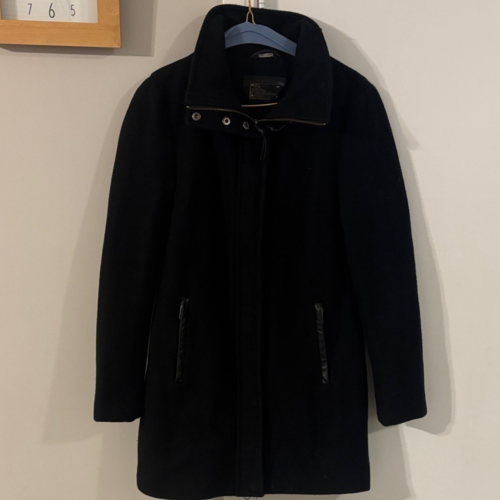 Mackage Black Wool Winter Coat Size X-Small MISSING HOOD - Picture 2 of 11